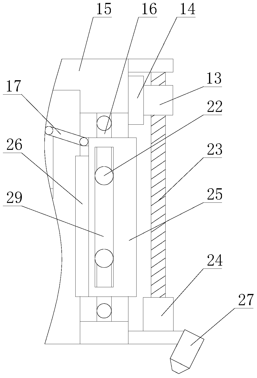 A glass drilling machine with automatic drill bit replacement function