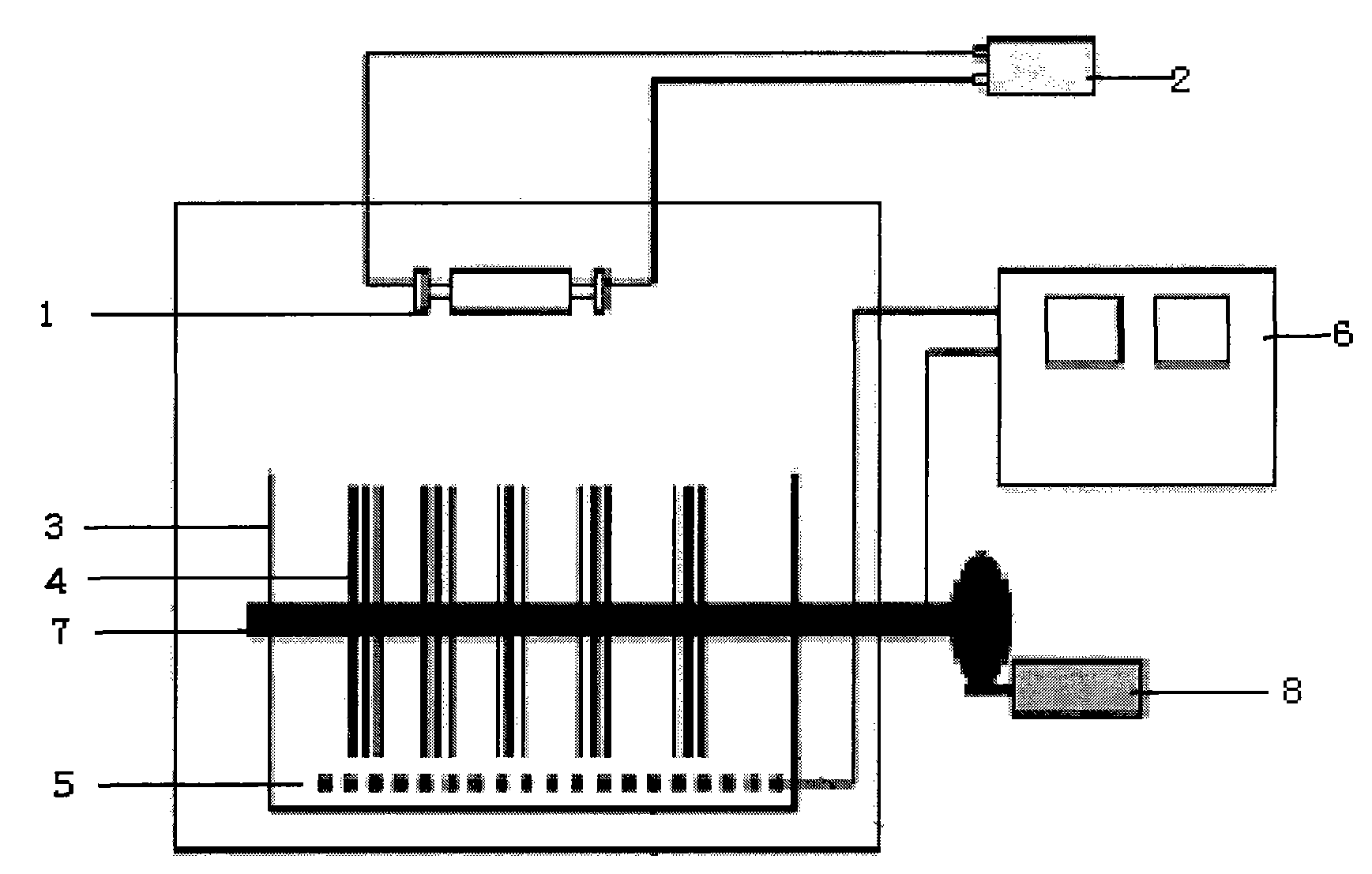 Photoelectric catalysis degrading organic reactor with swivel disc loaded with catalyst and degrading method