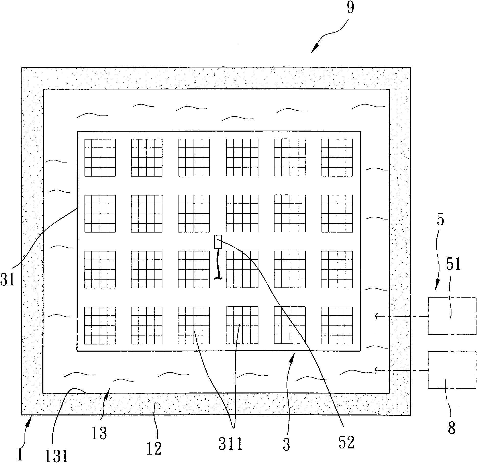 Solar power supply system for culture pool