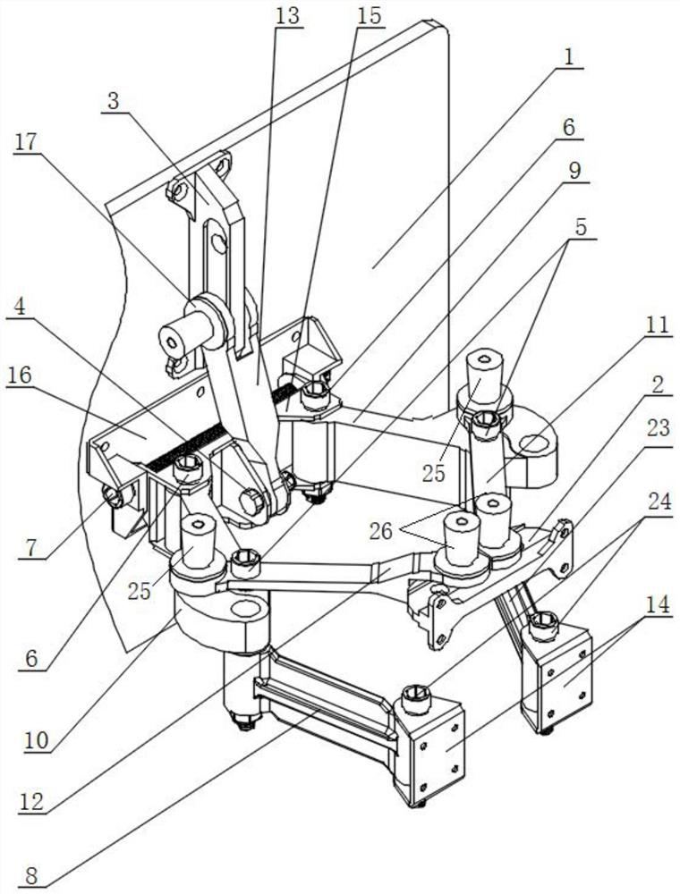 Position adjusting mechanism with functions of limiting protection and timely hovering