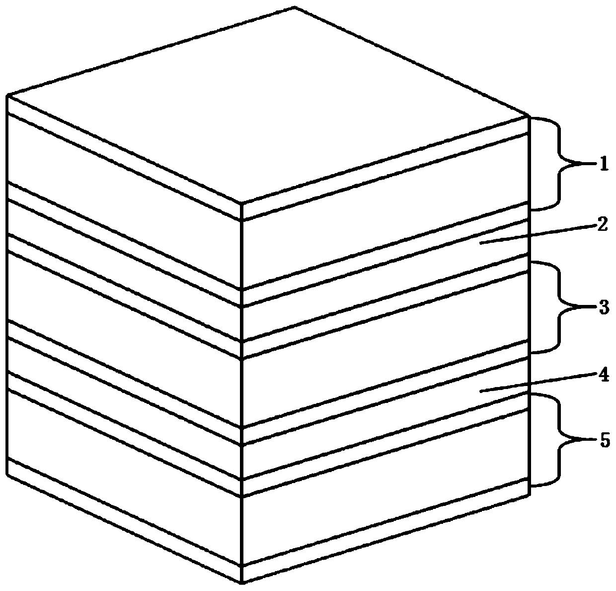 A high-efficiency thermoelectric module with multi-level temperature-regulating layers