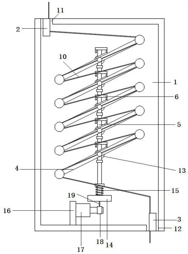 Charging cable storage device for new energy automobile charging pile