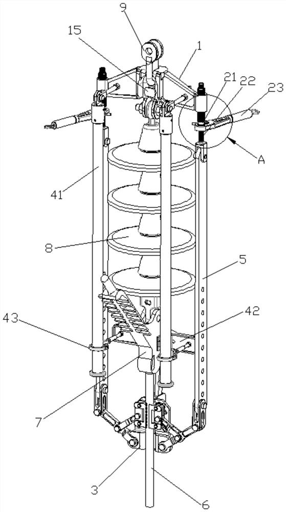 A 35kv tension insulator string replacement device and its operation method