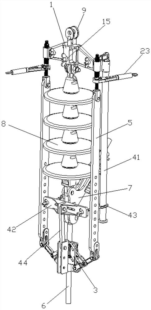 A 35kv tension insulator string replacement device and its operation method