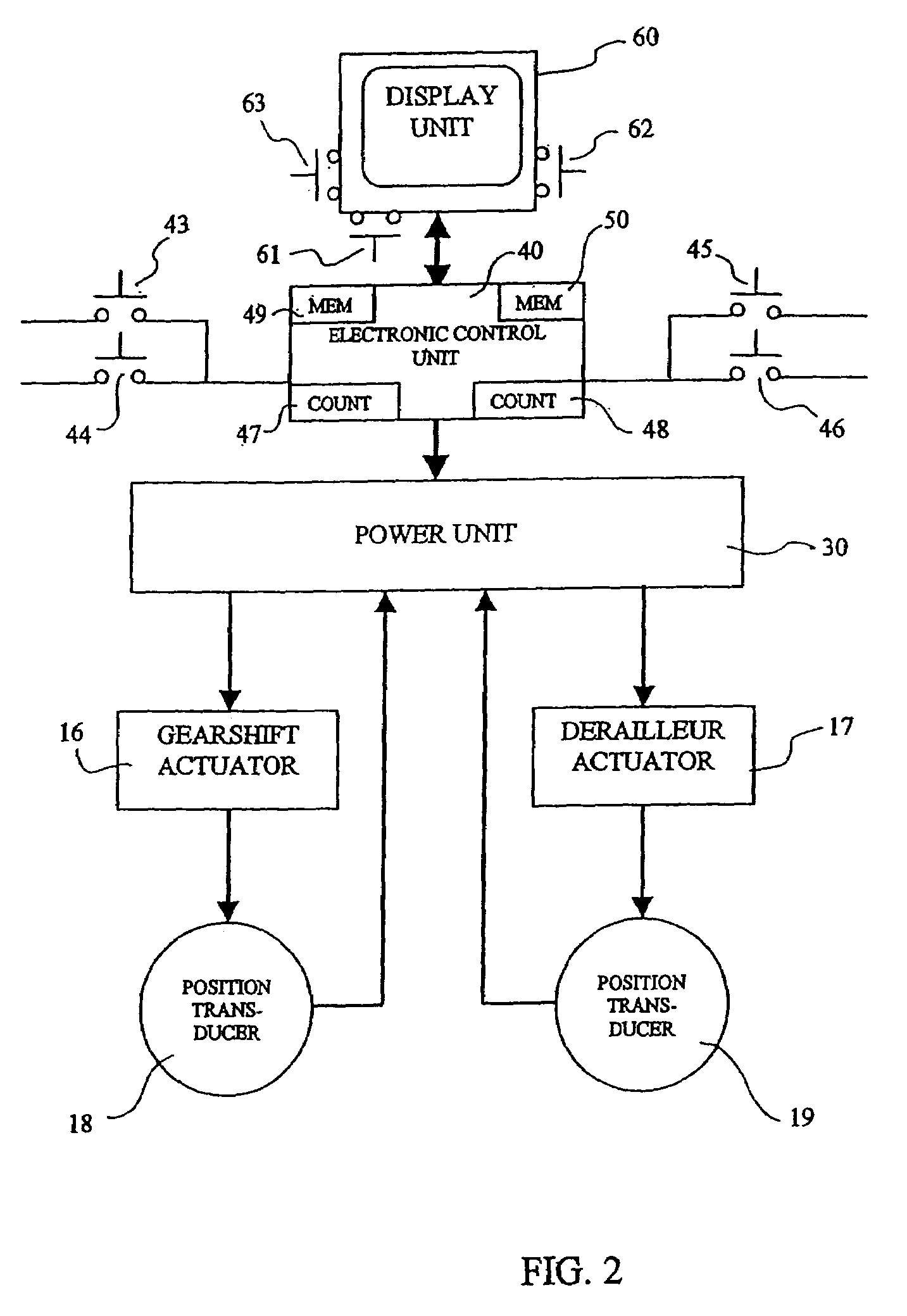 Electronically servo-assisted bicycle gearshift and related method