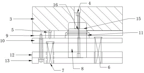 A double-layer stripping mechanism for a metal drawing die