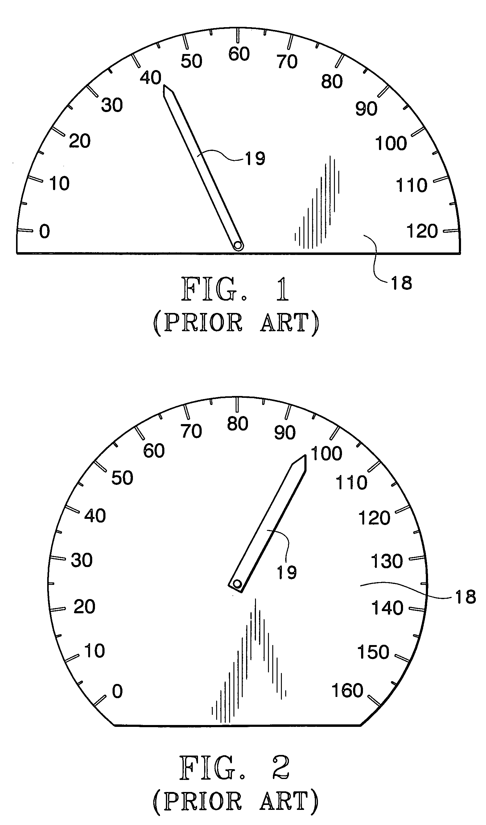 Peripheral view speedometer