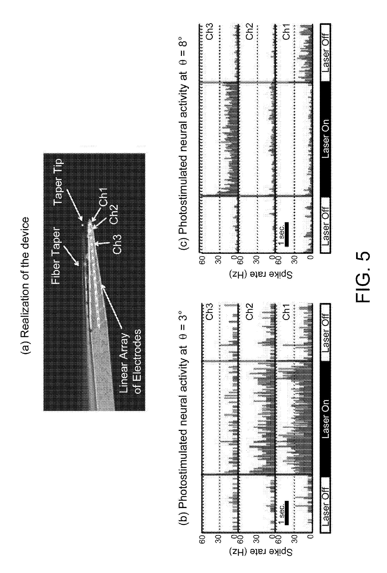 Optogenetic tool for multiple and independently addressing of patterned optical windows