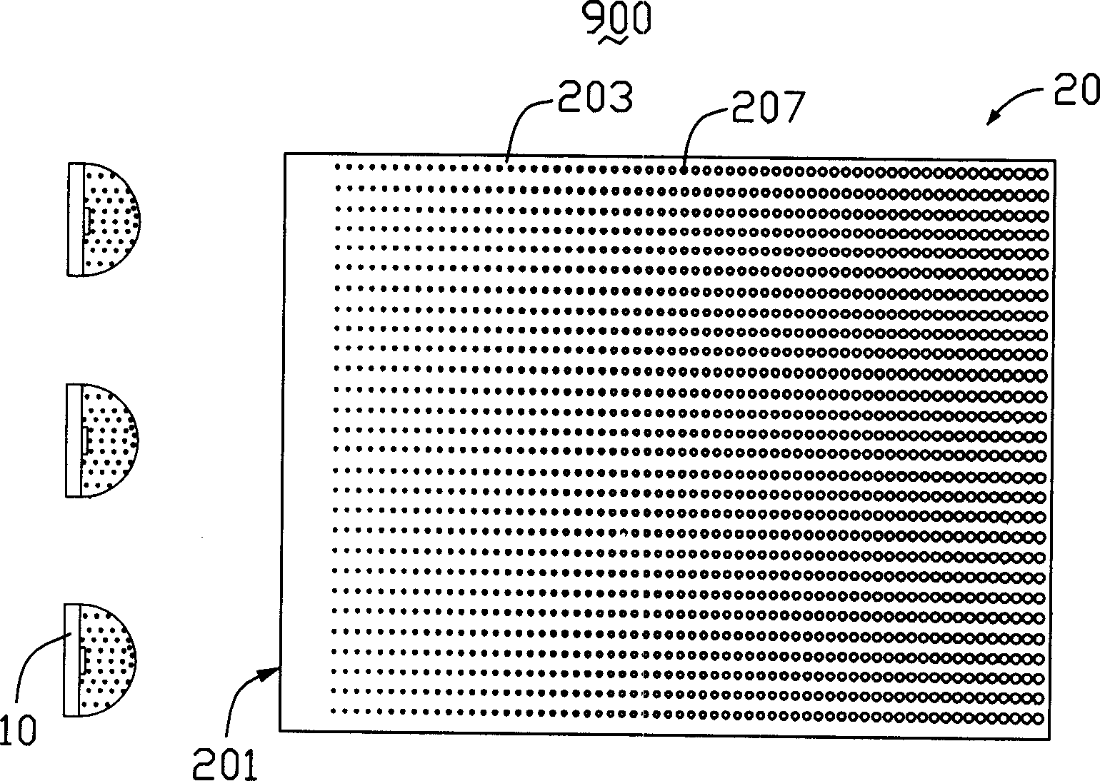 Luminous diode and surface light source device
