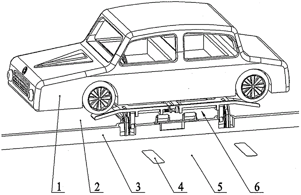 Hoisting and traversing parking lot