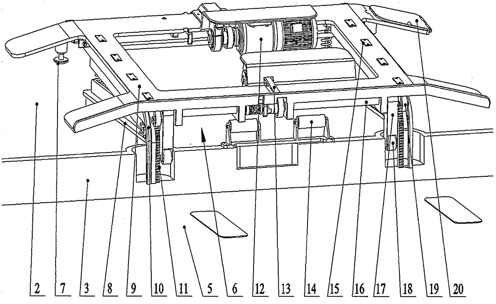 Hoisting and traversing parking lot