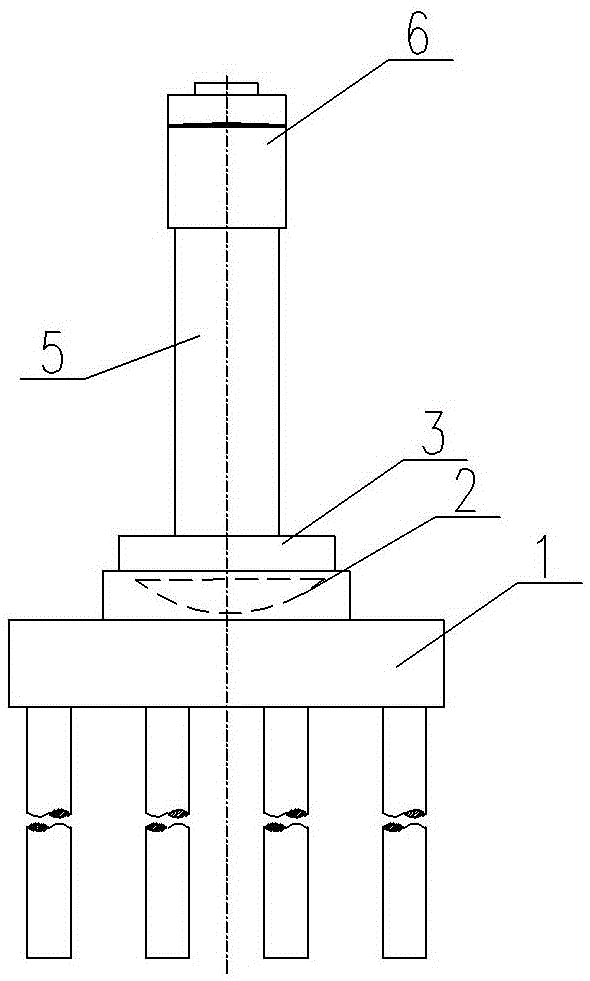 Swivel V-shaped T-structure bridge pier and its construction method