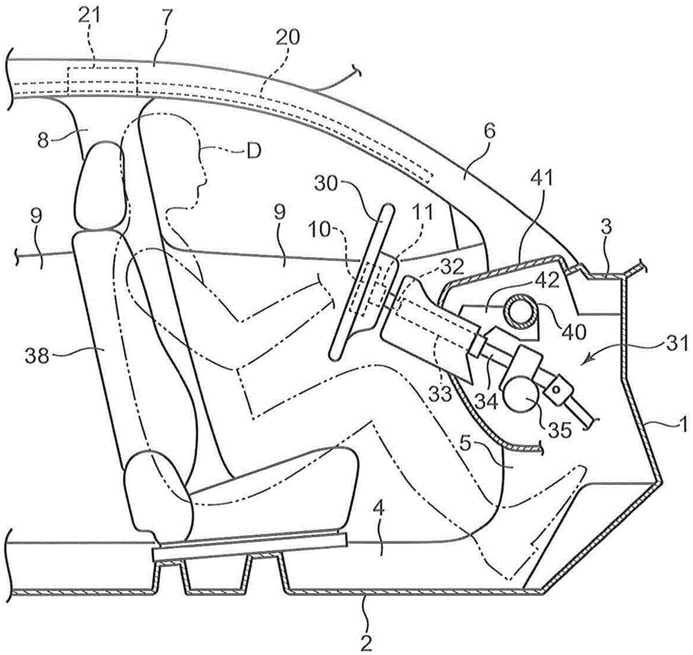 Airbag apparatus and vehicle equipped with same