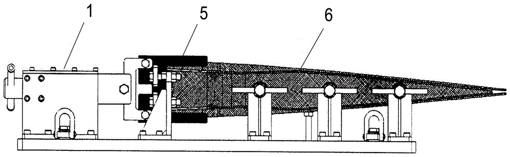 A kind of spiral pull-out type demoulding tool for composite material parts and its demoulding process