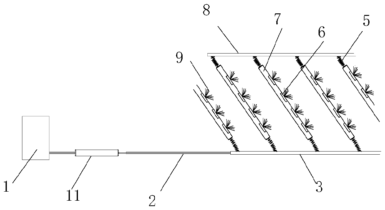 Highway slope protecting structure