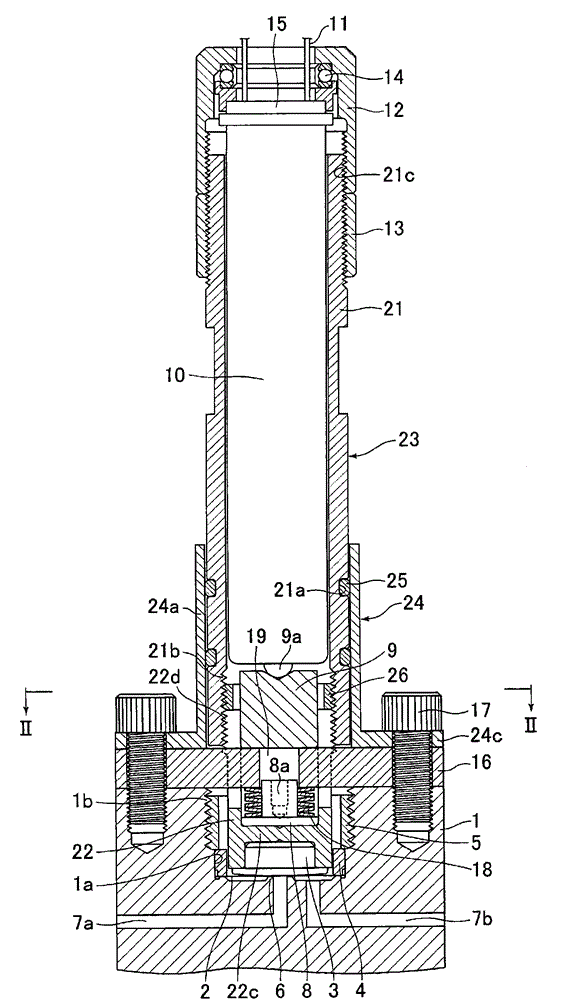 Flow rate control valve for flow rate control device