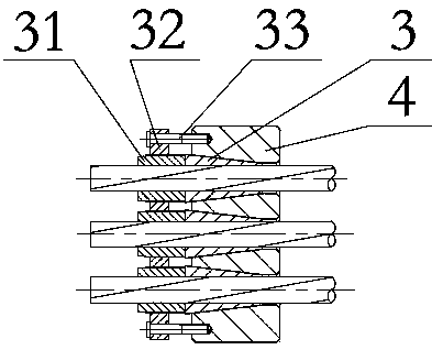 Adjustable rope high-damping combined anti-falling beam device