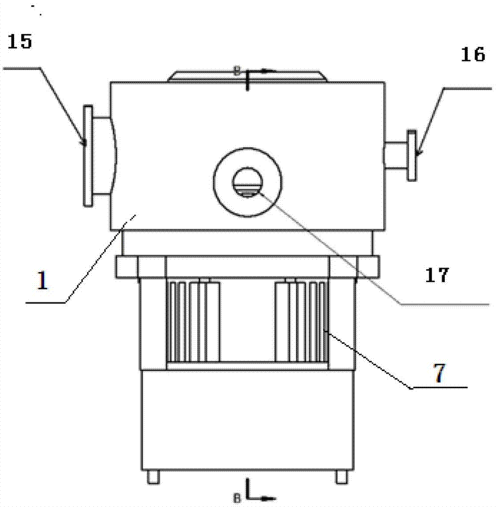 A method for raising and maintaining the vacuum degree of a vacuum chamber