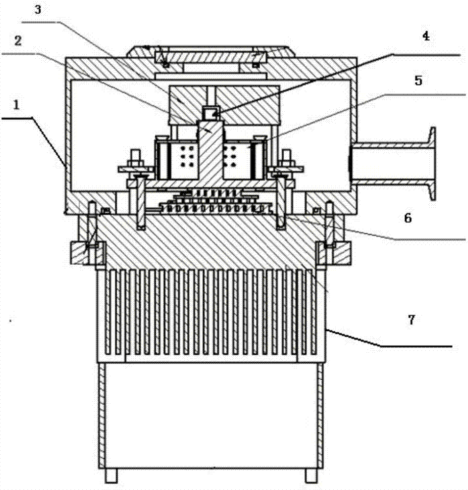 A method for raising and maintaining the vacuum degree of a vacuum chamber