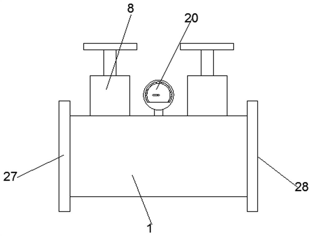 Double-seal piston type flow and pressure regulating valve