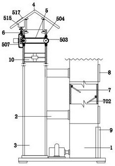 An intelligent collection device for high-rise building waste