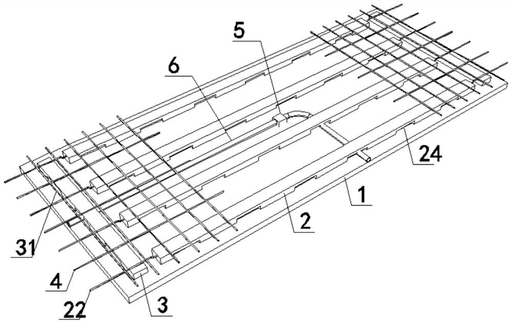 Integrated prefabricated slab