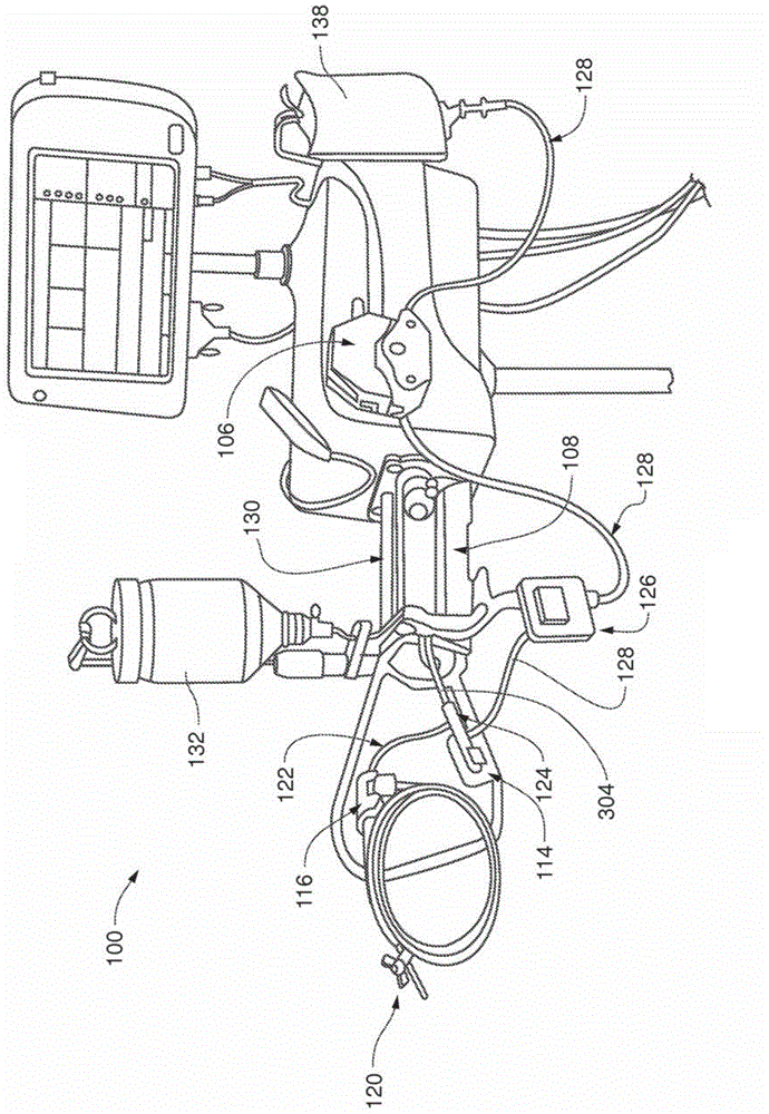 Pressure sensor and tubing kit for monitoring blood pressure during medical contrast agent injection procedure