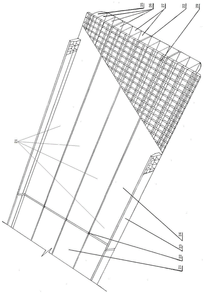 An all-steel hollow assembled overpass bridge