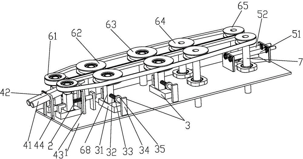 Seedling pulling, conveying and falling device