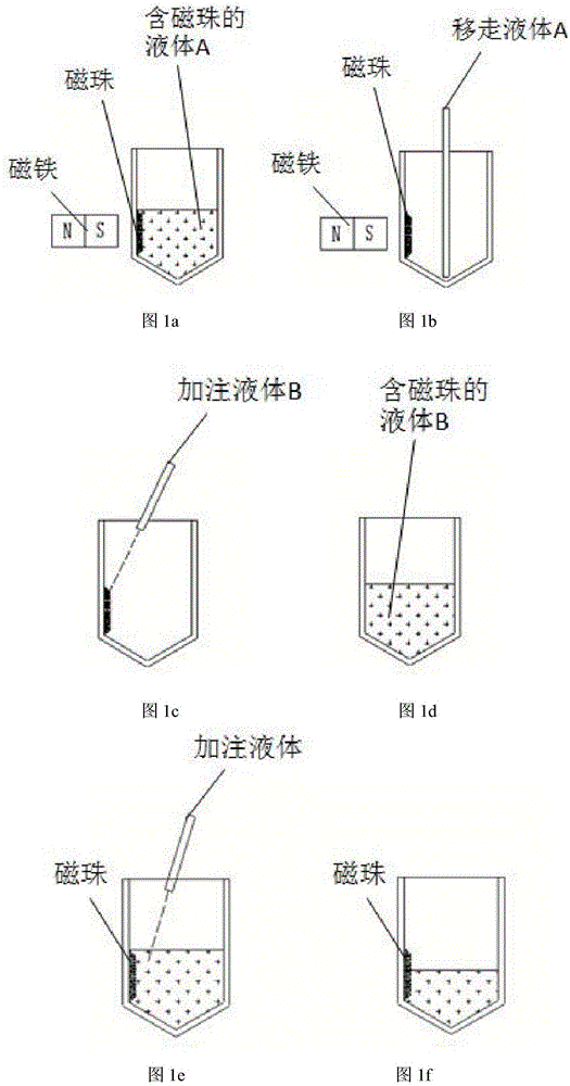 Up-attraction magnetic bead transferring mechanism and magnetic bead transferring method thereof