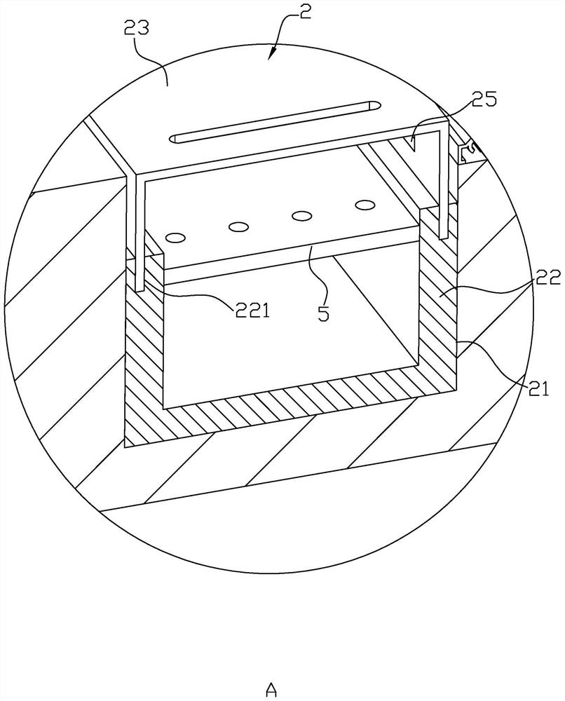 Concealed drainage sliding door