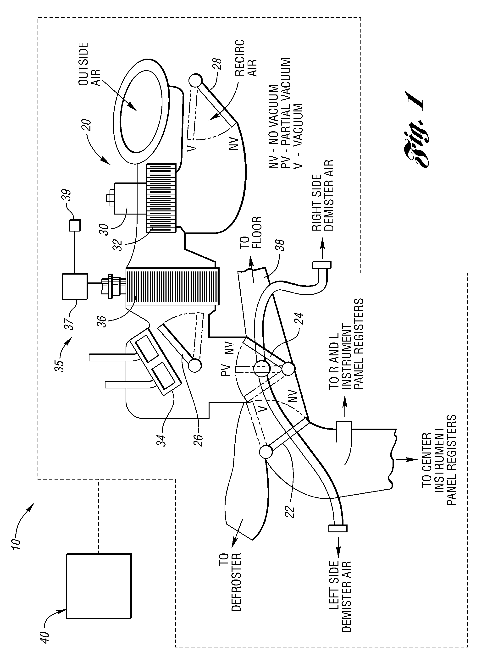 System and method for environmental management of a vehicle