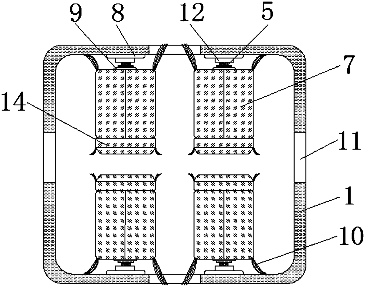 Rust removal device of fence type anti-theft window