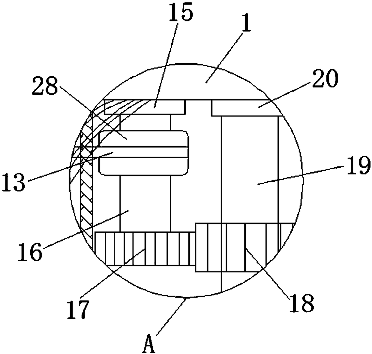 Rust removal device of fence type anti-theft window