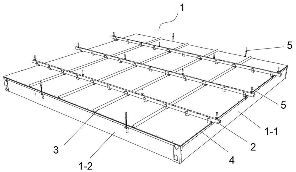 Assembly type suspended ceiling vertical plate hanging installation structure and installation method thereof