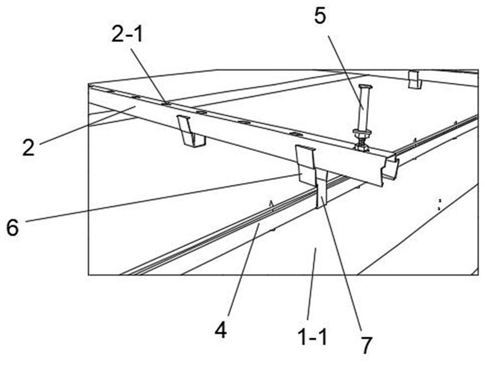 Assembly type suspended ceiling vertical plate hanging installation structure and installation method thereof