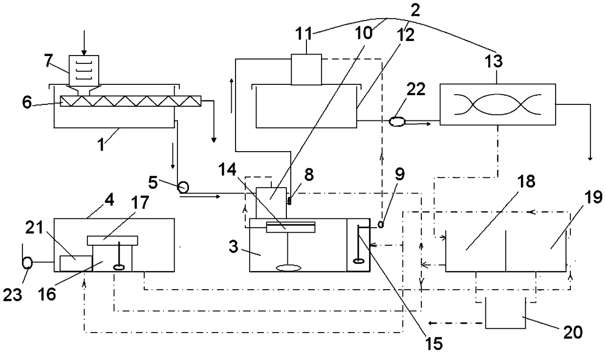 Equipment and process for collecting and treating drilling waste without falling to the ground