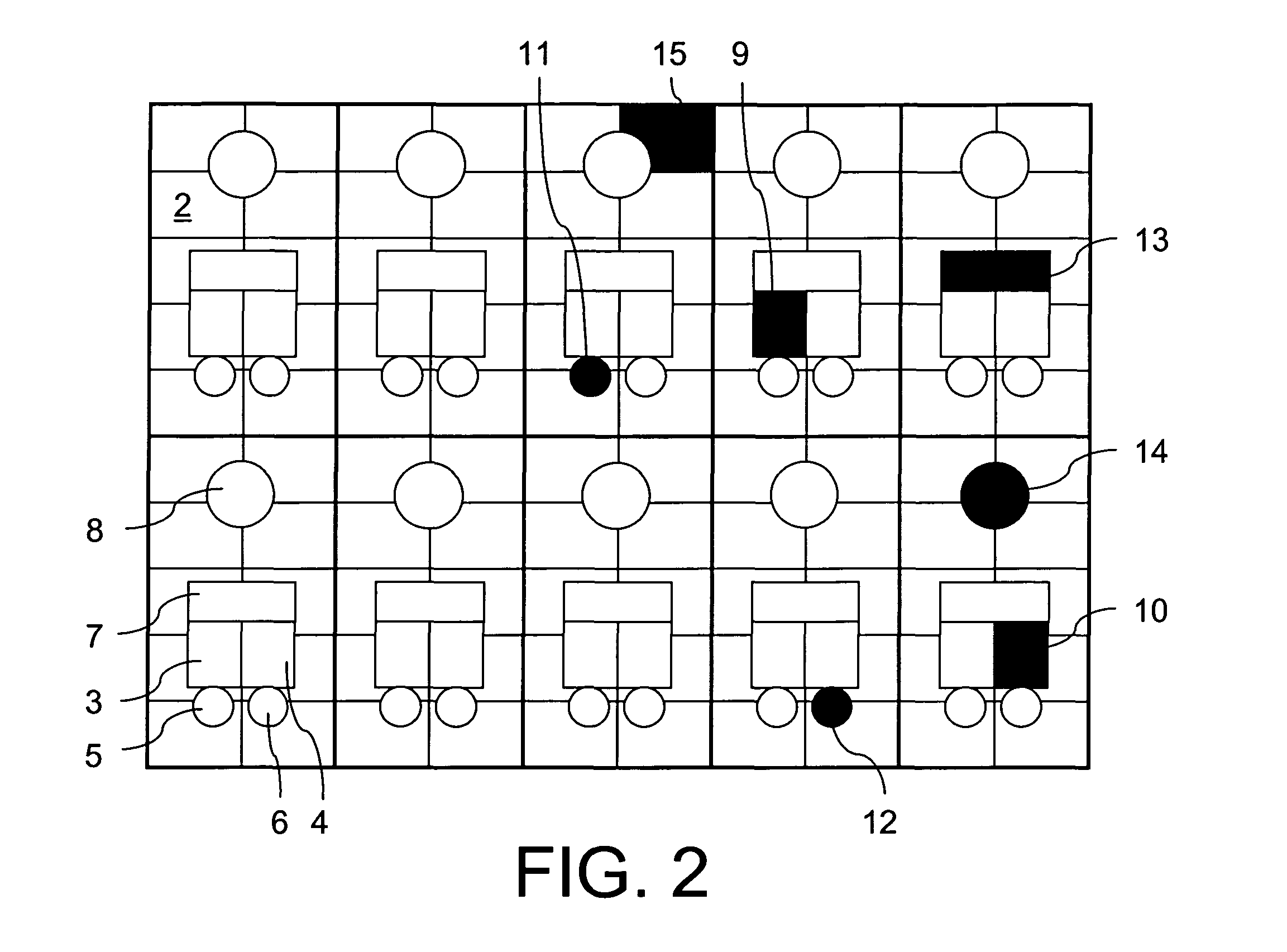 Method for power sharing and controlling the status of a display wall