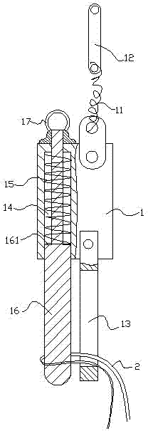 Automatically-released hoist ring and combined loading and unloading frame with same