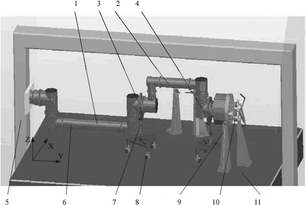 Test method of position accuracy in thermal vacuum tank of space manipulator