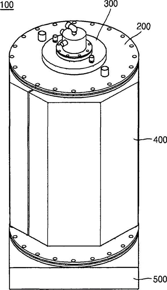 Tail gas treatment device for treating process exhaust gas of LED MOCVD equipment
