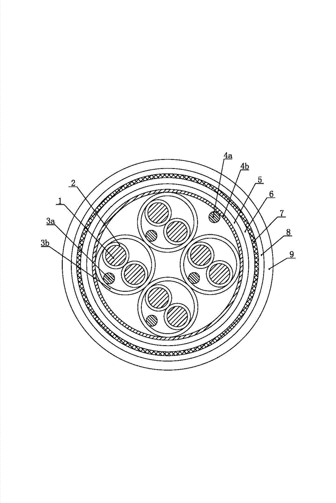 Hard EPR (ethylene propylene rubber) insulated instrument cable for ships and oceans and manufacturing method thereof