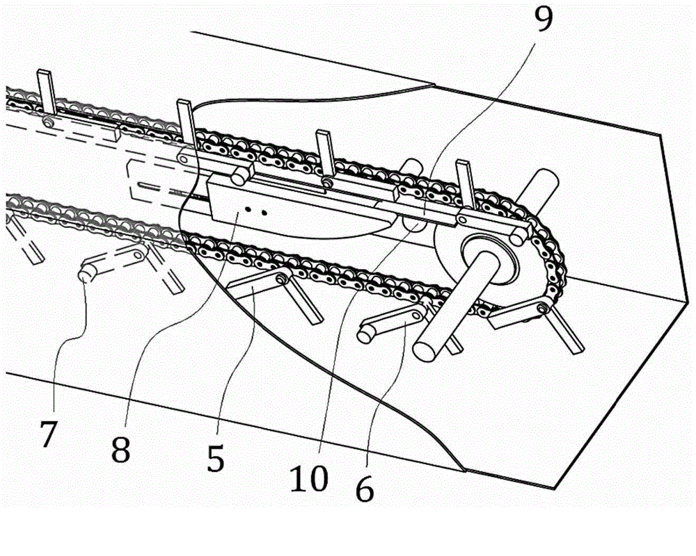 Variable pitch feeding conveying mechanism