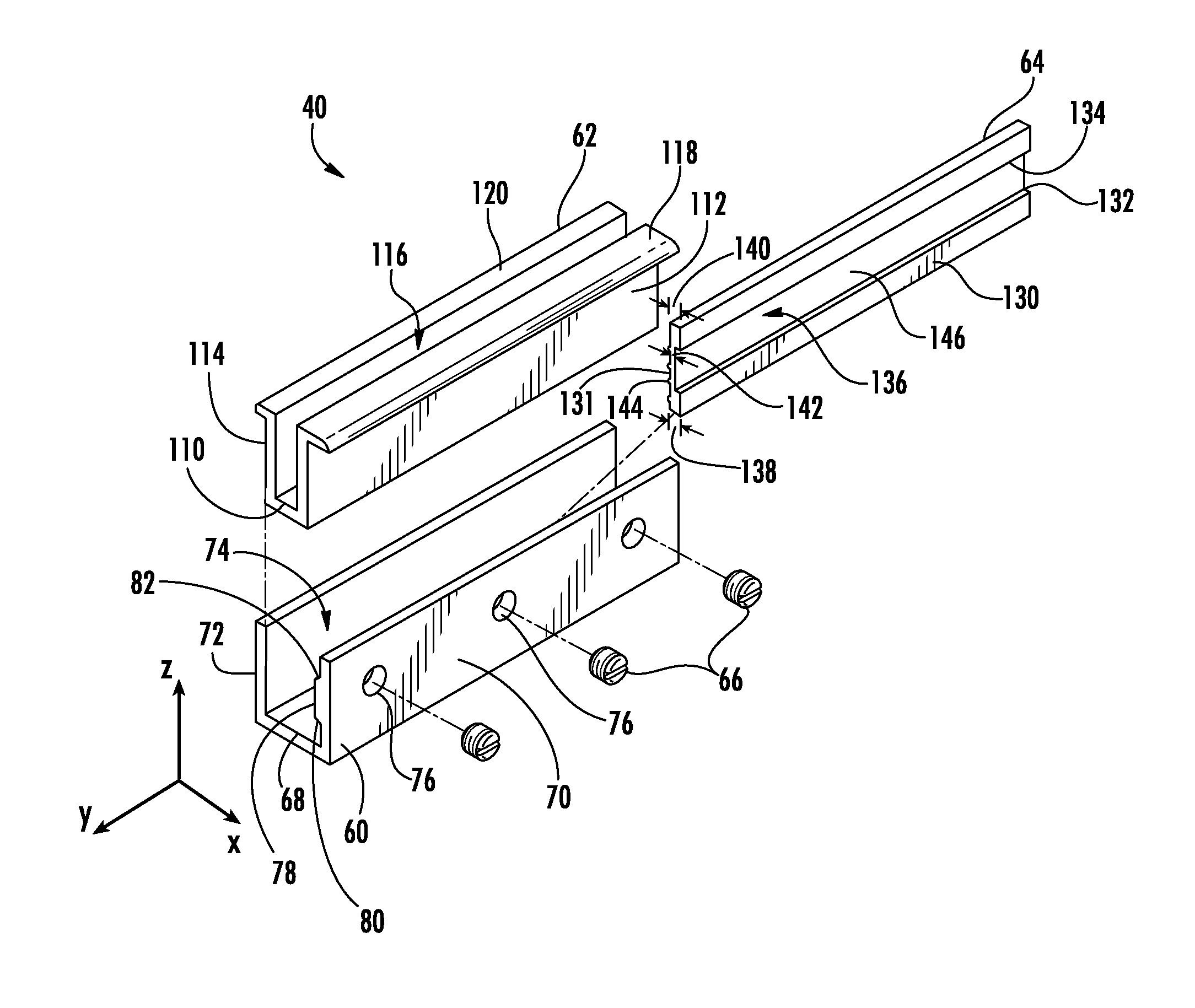 Shower door hinge