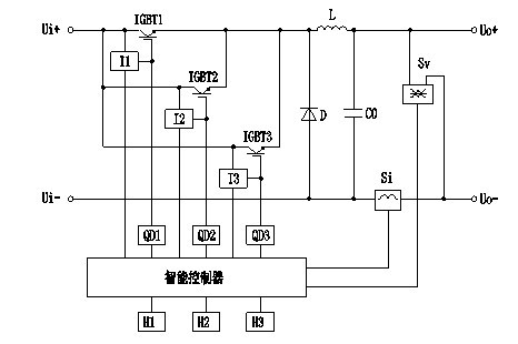 Large capacity multiple dc-dc power supply