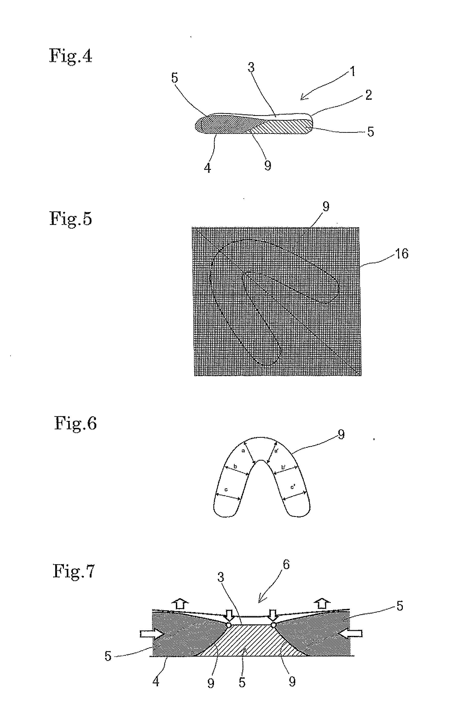 Pillow having sloping partition