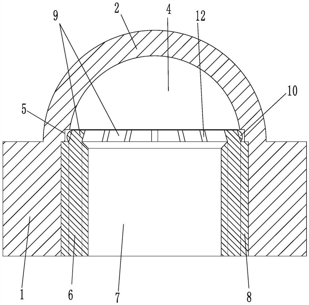 Self-tightening anti-loose cap nut assembly