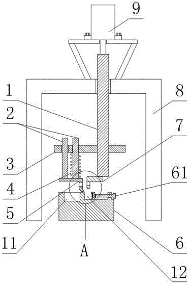 Lead bending device for expanding or reducing lead width