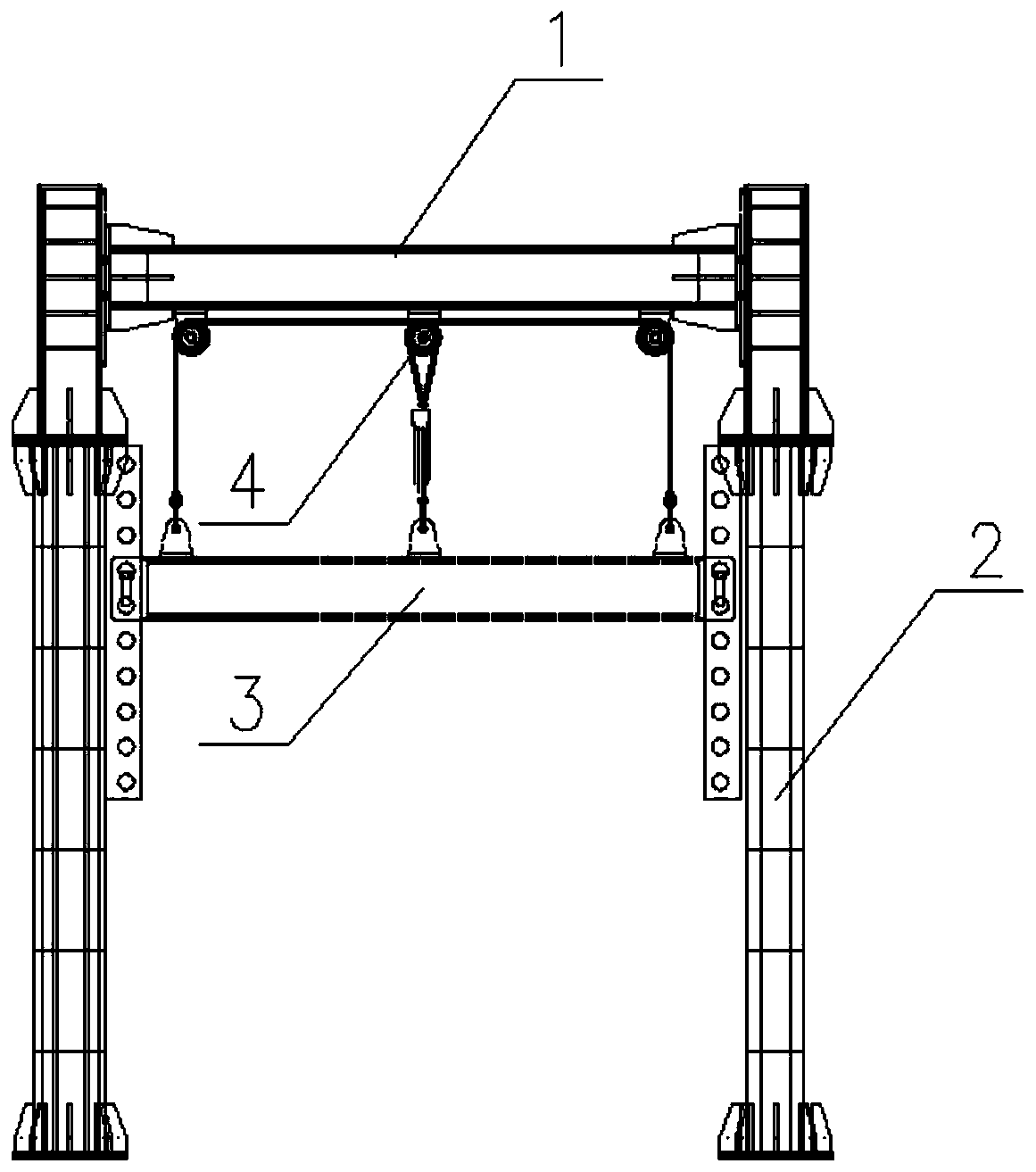 A highway height limit gantry and its height limit adjustment method