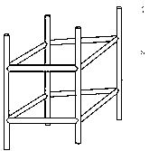 Construction method for glass reinforced plastic scrubbing tower